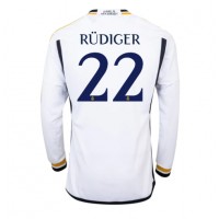 Fotballdrakt Herre Real Madrid Antonio Rudiger #22 Hjemmedrakt 2023-24 Langermet